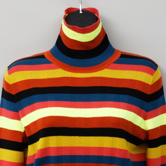 NWT Paul Smith Multicolor Stripe Turtleneck Sweater - Picture 2 of 4
